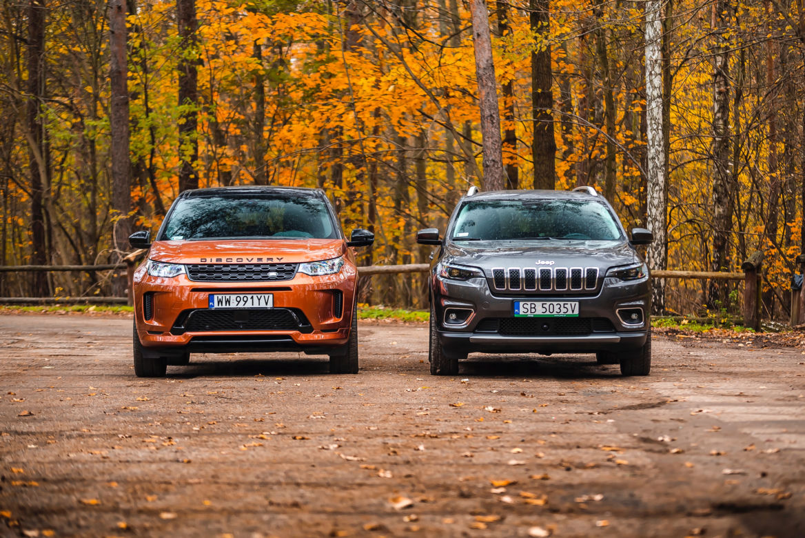 Land Rover Discovery Sport 2.0P 200 KM AT9 AWD R-Dynamic HSE vs. Jeep Cherokee 2.2 MultiJet 195 KM AT9 AWD Limited