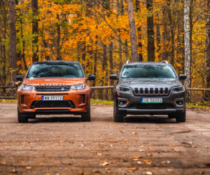 Land Rover Discovery Sport 2.0P 200 KM AT9 AWD R-Dynamic HSE vs. Jeep Cherokee 2.2 MultiJet 195 KM AT9 AWD Limited