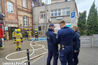 Pożar w szpitalu we Wschowie. Na miejscu pracują służby [ZDJĘCIA]