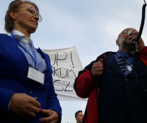 Protest mieszkańców ADM w Bydgoszczy. Ich czynsz to 10,80 zł za m2
