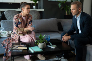 M jak miłość odc. 1922. Andrzej Budzyński (Krystian Wieczorek), Paulina Lipska (Maria Wieczorek)