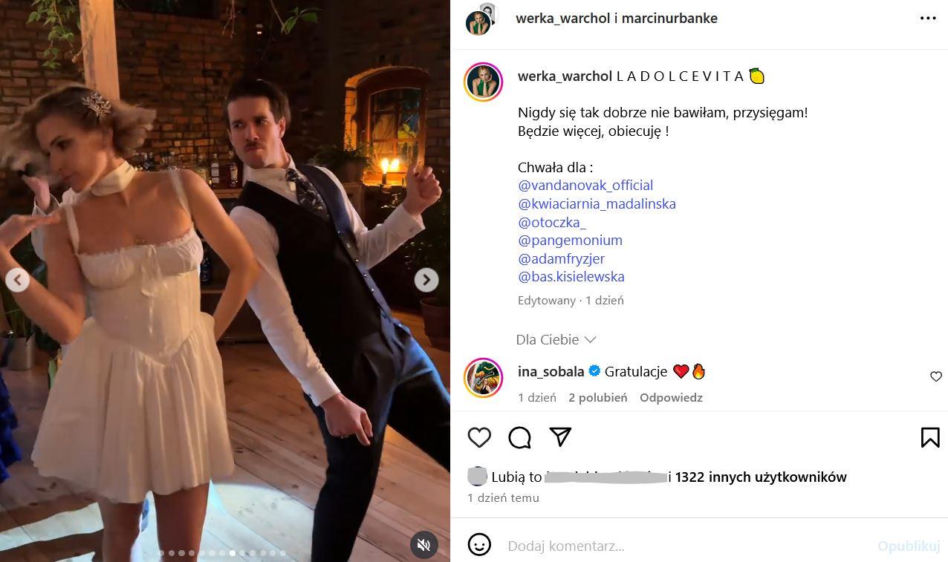 Weronika Warchoł i Marcin Urbanke wzięli ślub