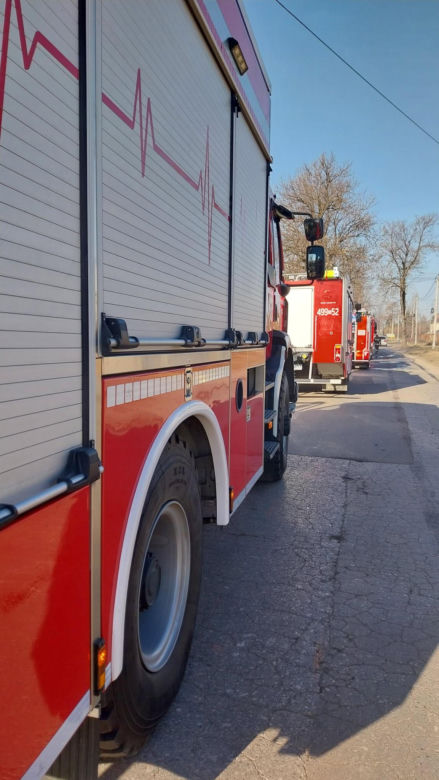 Pożar na osiedlu Bugaj w Starachowicach