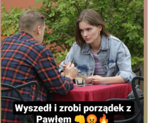 M jak miłość. Paweł (Rafał Mroczek), Franka (Dominika Kachlik)