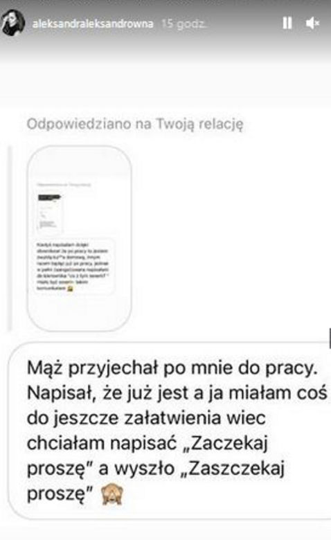 Aleksandra Kwaśniewska pokazała pikantne wiadomości