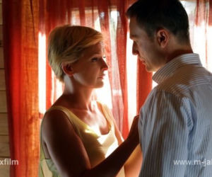M jak miłość. Marta (Dominika Ostałowska), Andrzej (Krystian Wieczorek)