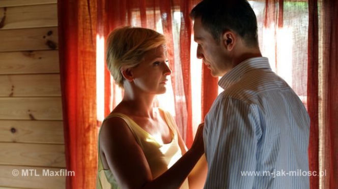 M jak miłość. Marta (Dominika Ostałowska), Andrzej (Krystian Wieczorek)