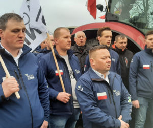 Protest rolników w Środzie Wielkopolskiej