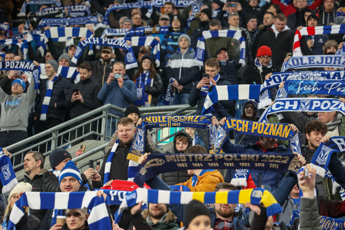 Lech Poznań - Zagłębie Lubin. Tak bawili się kibice na meczu PKO BP Ekstraklasy (10.02.2024)