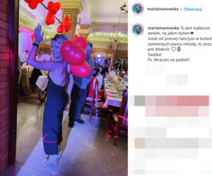 Marta Manowska na weselu Bogusi i Krzysia z Rolnik szuka żony