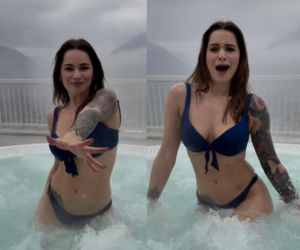 Ewelina Lisowska ROZGRZEWA SIĘ w jacuzzi i prezentuje zmysłowy taniec