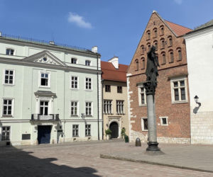 Plac św. Marii Magdaleny i pomnik Piotra Skargi w Krakowie