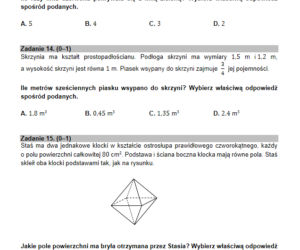 Egz ósmoklasisty 2021 matematyka