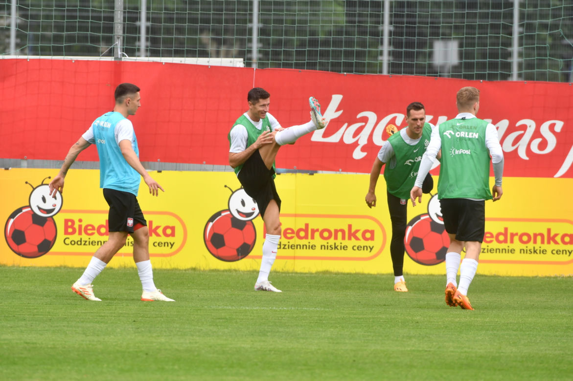 Trening piłkarskiej reprezentacji Polski