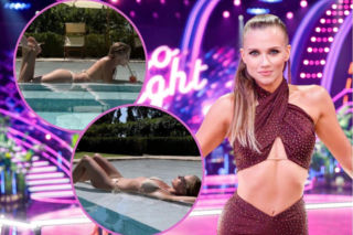 Agnieszka Kaczorowska w bikini ze sznurka wygrzewa się na słońcu. Nie zapomniała o ukochanym!
