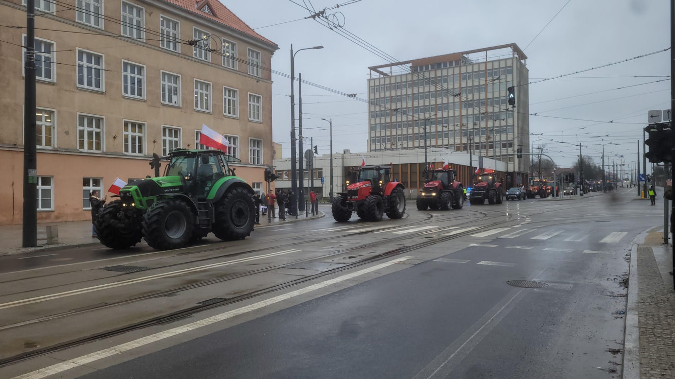 Protest rolników w Olsztynie, 20 lutego