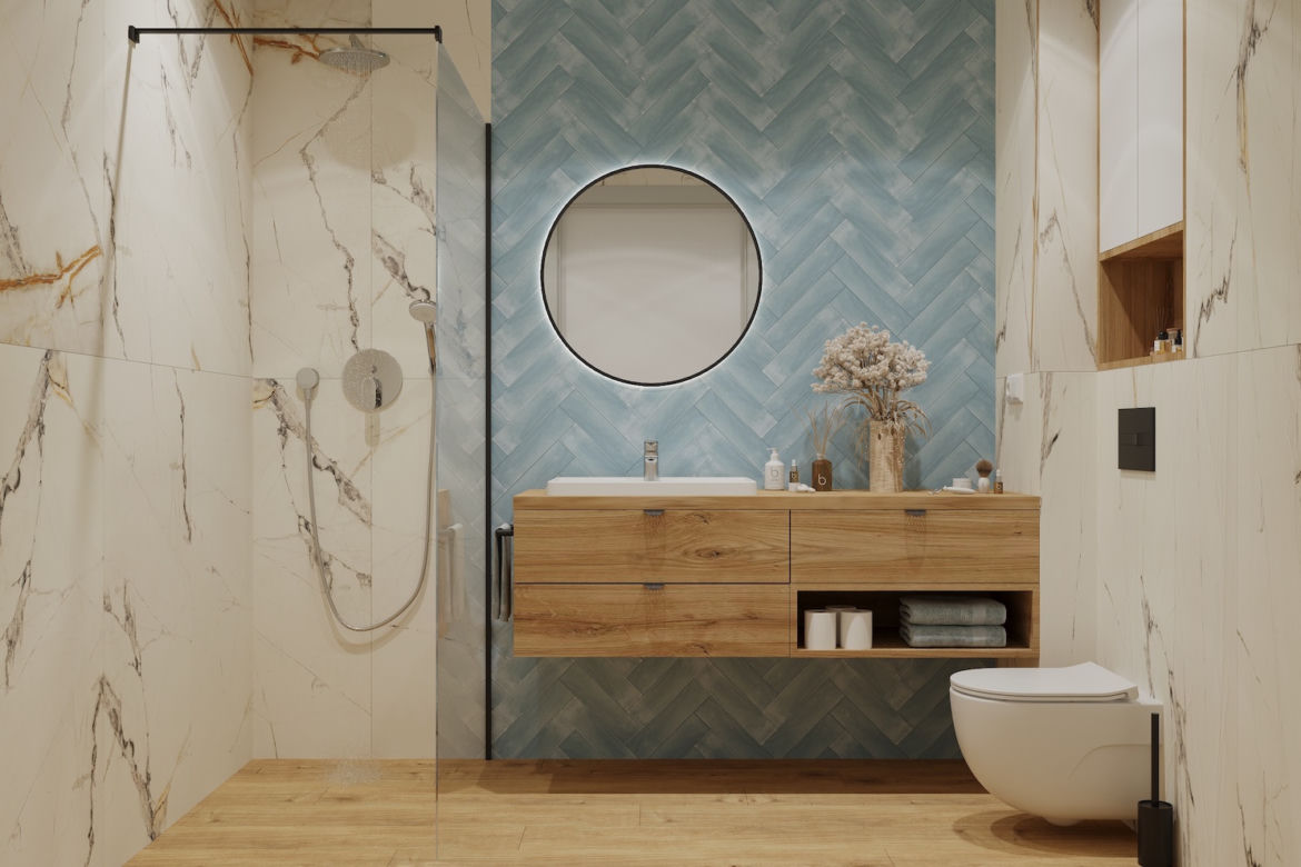 1. Podłoga winylowa zamiast glazury ceramicznej