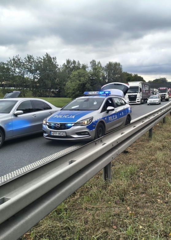Wypadek na S1 w Mysłowicach