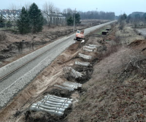 Olsztyn-Gutkowo: Prace na linii kolejowej idą pełną parą. Zobacz aktualne zdjęcia