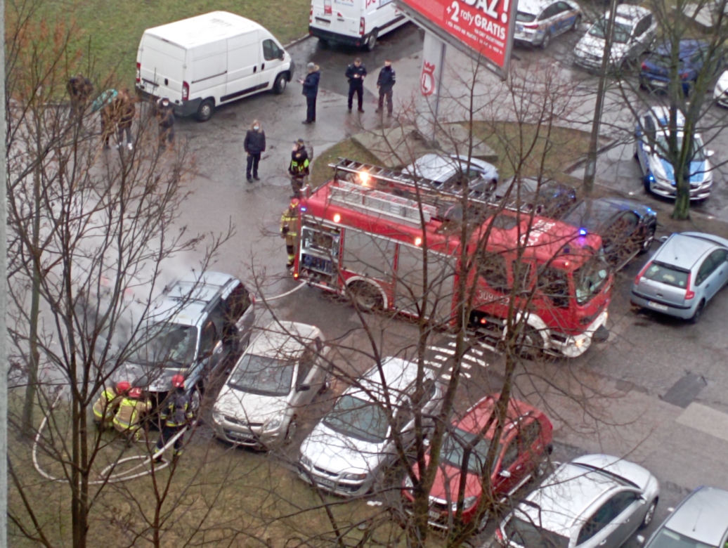 Pożar przy ul. Łukowej 1