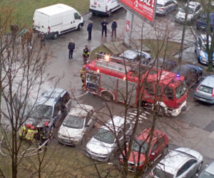 Pożar przy ul. Łukowej 1