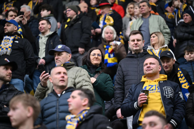 Arka Gdynia - Widzew Łódź: Zdjęcia kibiców i zawodników z meczu 25. kolejki PKO BP Ekstraklasy