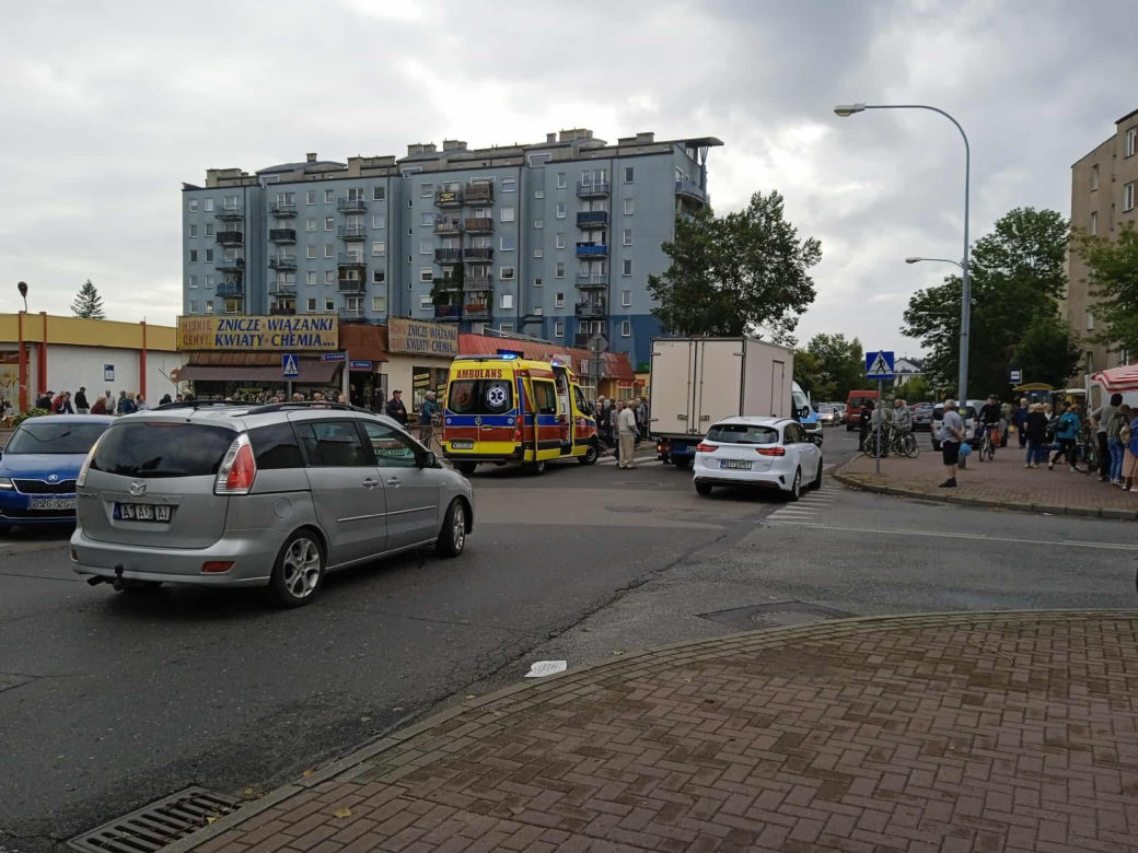 Potrącenie pieszego na pasach Rynkowa Siedlce