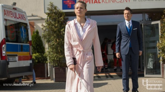 Na dobre i na złe odc. 569. Roma (Marta Juras), Andrzej Falkowicz (Michał Żebrowski)