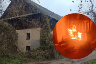 Policjanci uratowali włamywacza z pożaru starego młyna. 36-latek ze szpitala trafił do aresztu