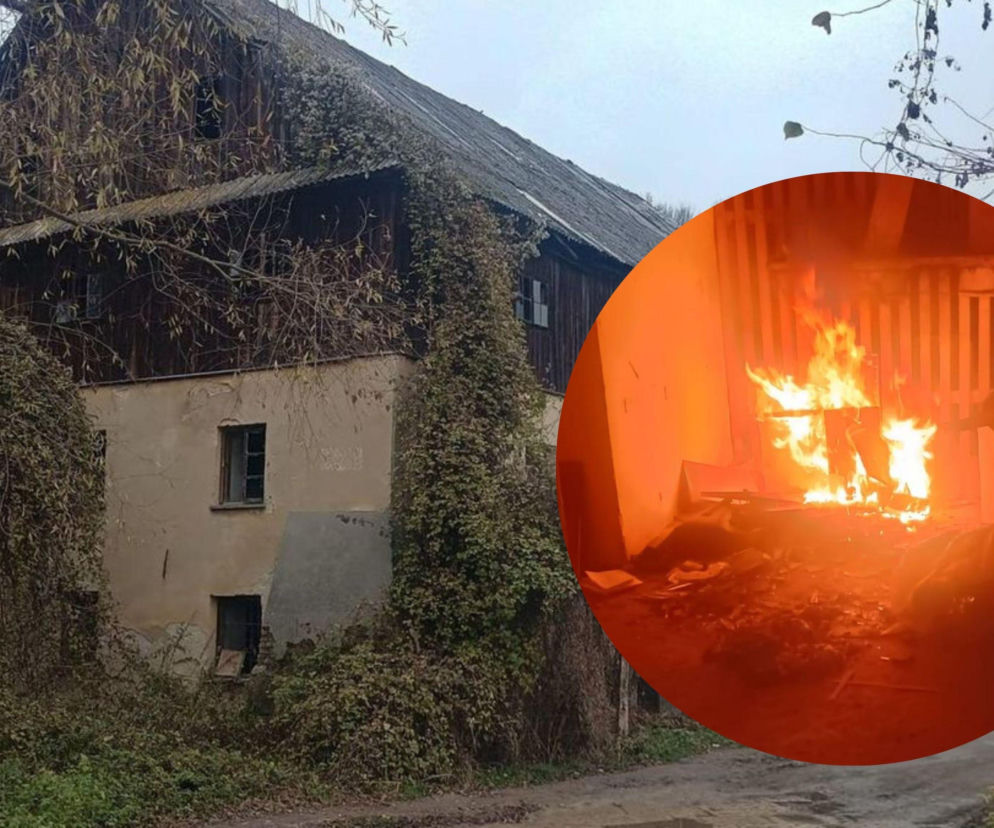 Policjanci uratowali włamywacza z pożaru starego młyna