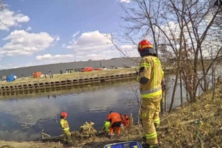 69-latek topił się w Kanale Żerańskim