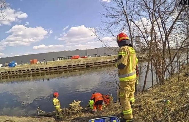 69-latek topił się w Kanale Żerańskim