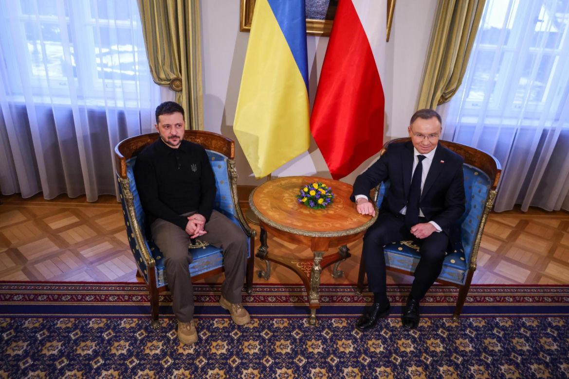 Prezydent RP Andrzej Duda i prezydent Ukrainy Wołodymyr Zelenski