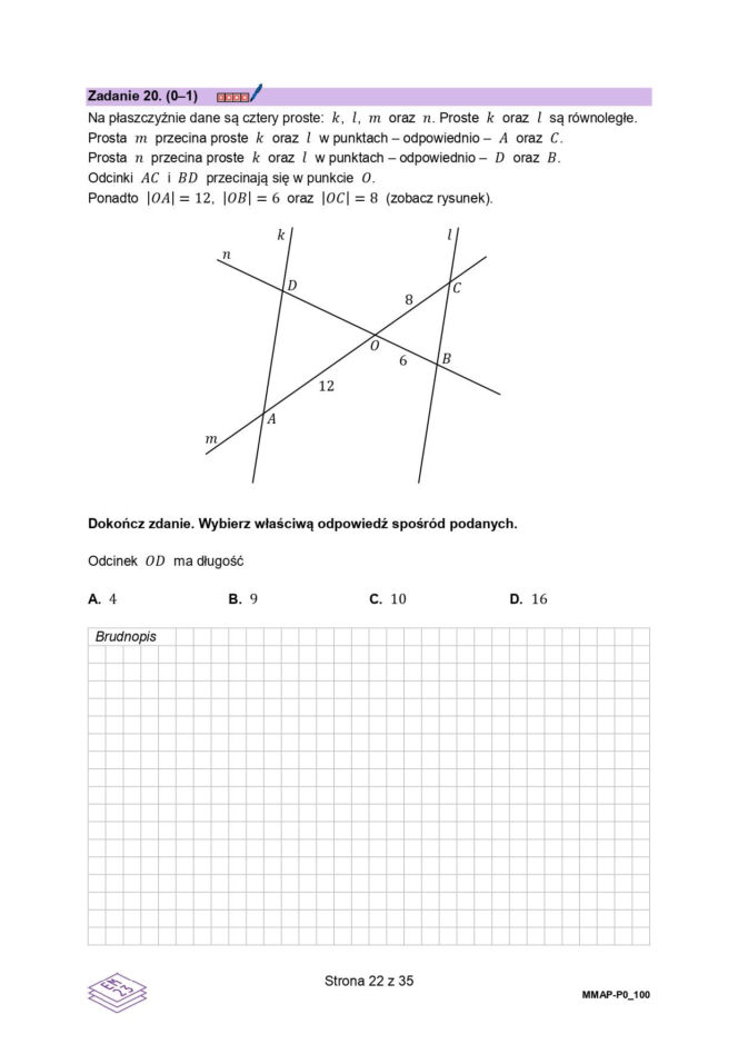 arkusz maturalny CKE - matematyka podstawowa
