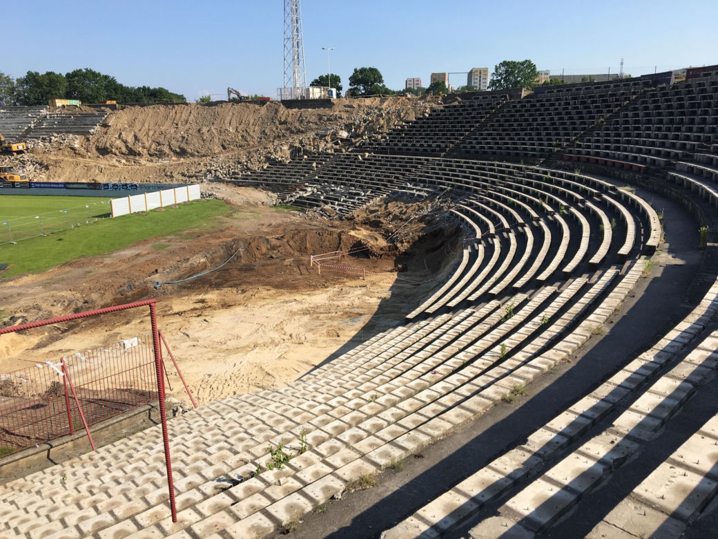 Saperzy na stadionie w Szczecinie