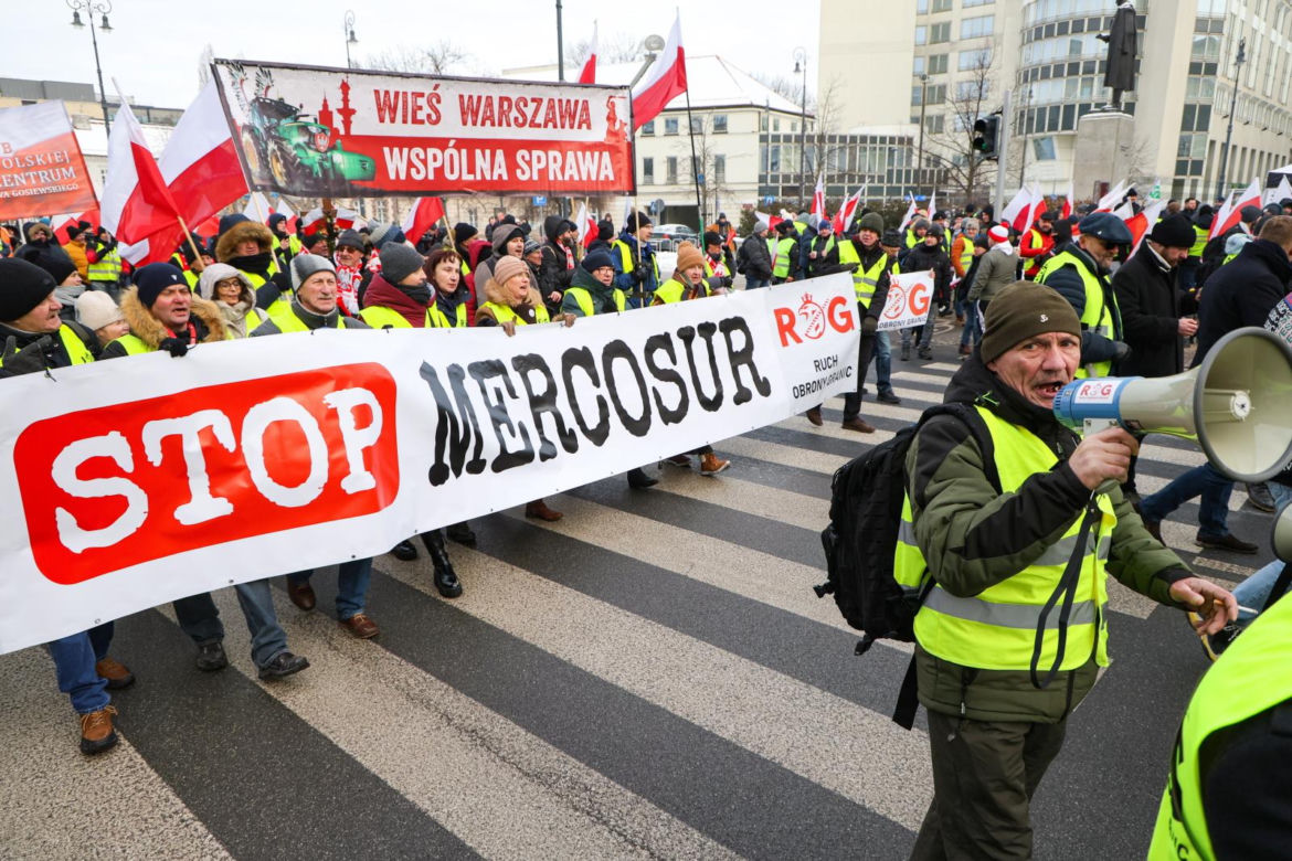 Protest rolników w Warszawie (9.01.2026)