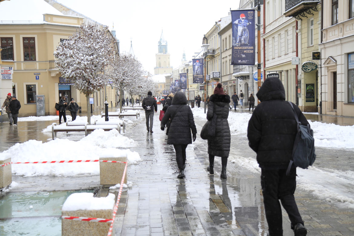 Zima w Lublinie. Tak wygląda centrum miasta po pierwszych opadach śniegu!