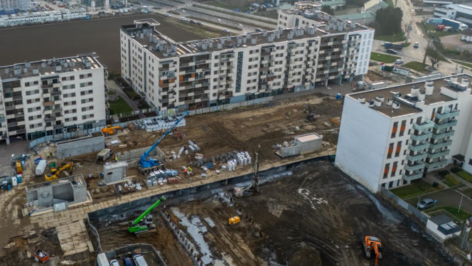 Budowa metra linii M2 na Chrzanowie w Warszawie