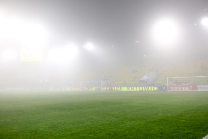 GKS Katowice - Pogoń Szczecin, zdjęcia kibiców i zawodników z meczu 17. kolejki PKO BP Ekstraklasy