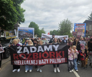 Protest w Szczecinie Podjuchach