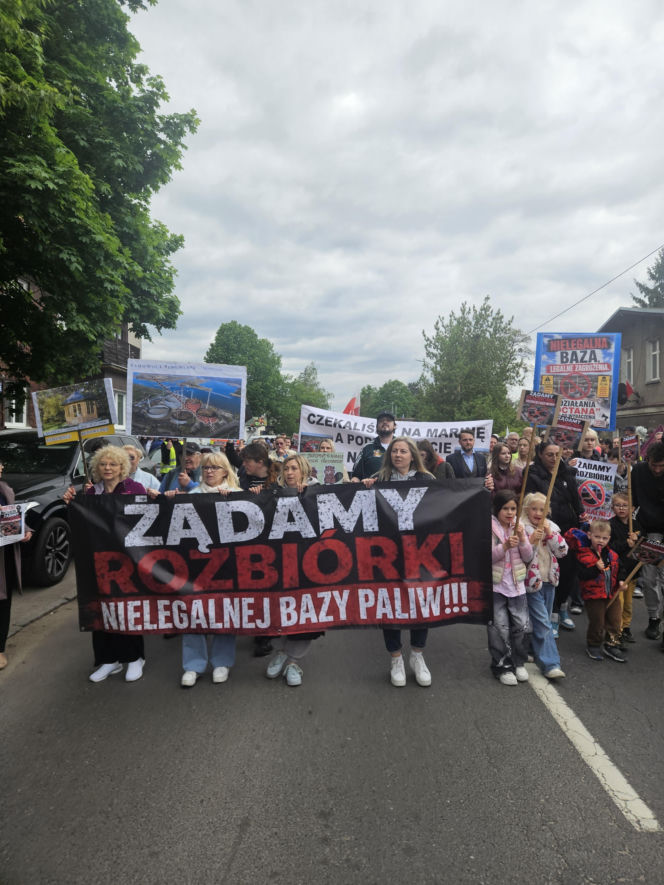Protest w Szczecinie Podjuchach