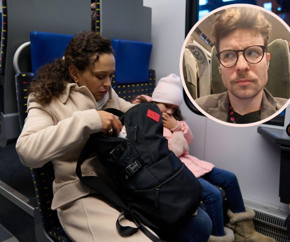 Dziecko (dosłownie) wchodziło mamie na głowie. Co zrobiła pasażerka?
