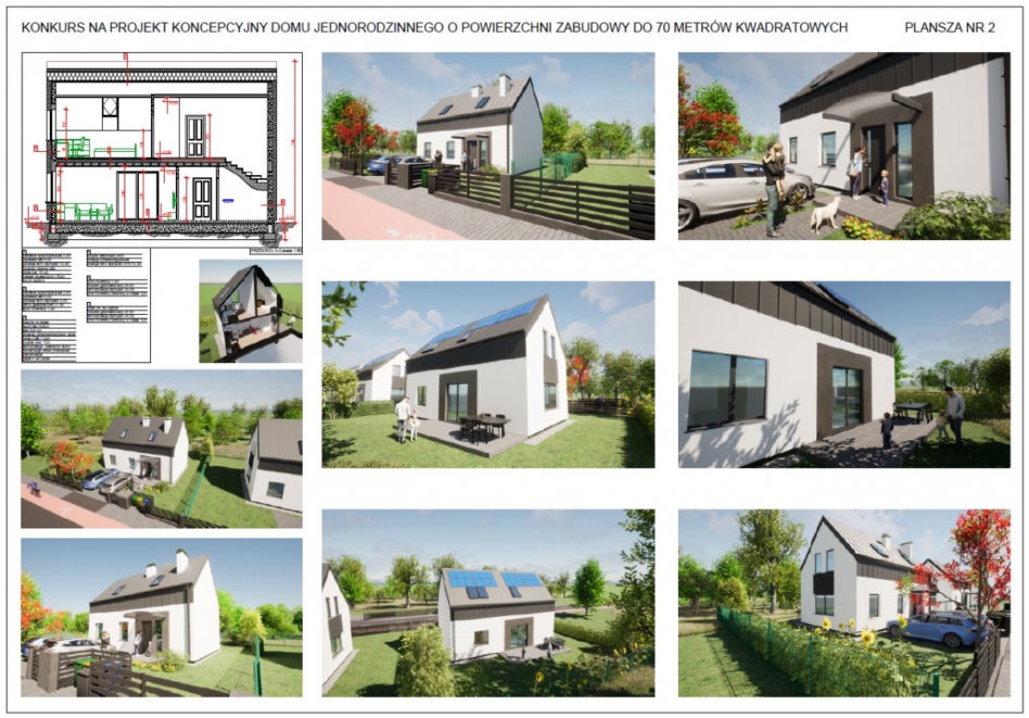 Konkurs na projekt domu o powierzchni do 70 metrów kwadratowych: wyniki