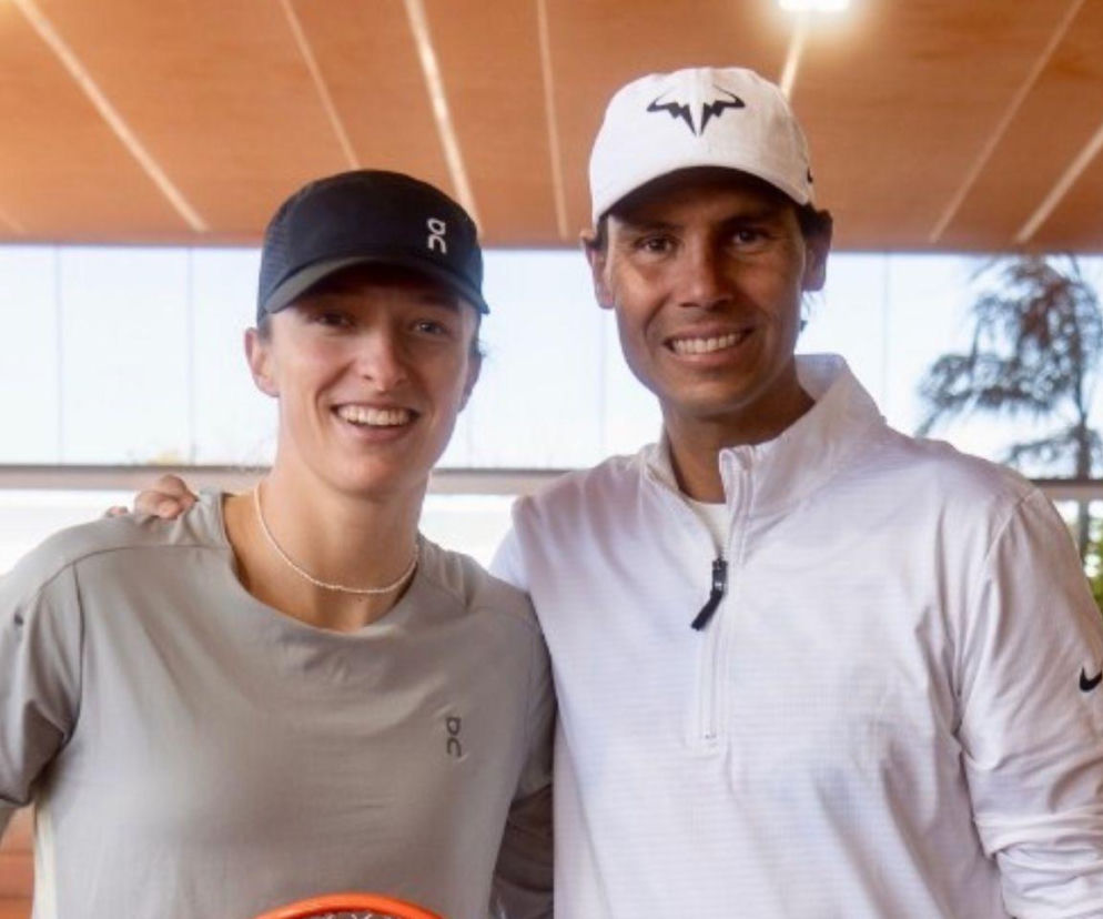 Iga Świątek i Rafael Nadal