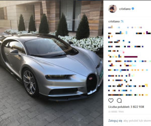 Cristiano Ronaldo jeździ Bugatti Chiron