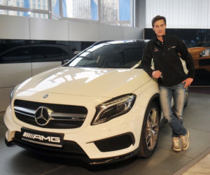Kamil Stoch w Mercedesie GLA 45 AMG