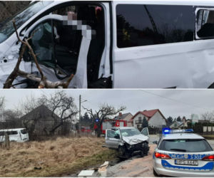 Potężne zderzenie busów pod Końskimi! Czworo dzieci zabrała karetka. Ich kierowca doprowadził do wypadku? [ZDJĘCIA]