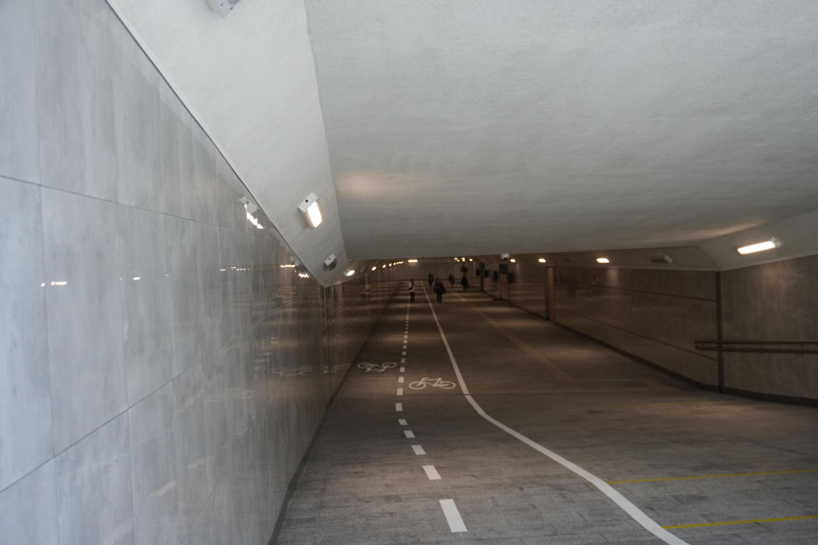 Tunel pieszo-rowerowy przy dworcu PKP w Białymstoku
