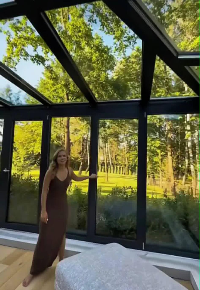 Agnieszka Kaczorowska i jej taras