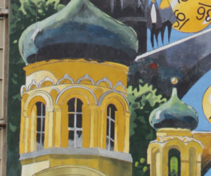 Nowy mural na Pradze. Brzozowski znów stworzył Warszawę na ścianie 